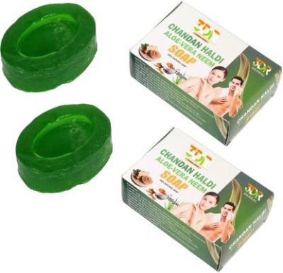 3DR Haldi Chandan Skin Cleanser Soap with Aloe Vera & Neem (2 x 100 g)